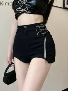 Shorts femminile Kimotimo Women Y2K in stile coreano allacciato su pantaloni corti a vita alta estate sexy ragazza piccante tutto match club streetwear