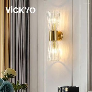 Wall Lamp VICKYO Crystal Lamps Post-Modern Home Decor LED Ssconces IInterior Lighting For Living Room El Bedroom Bedside