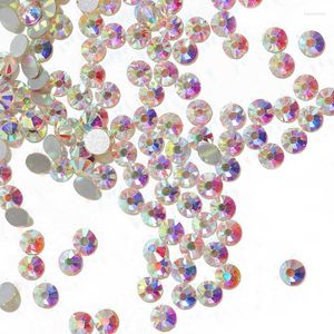 Nail Art Decorations Super Glitter 1440 Pieces SS3-SS30 Flatback Multicolor Non Fix Rhinestones For Decoration Shoes And Dance