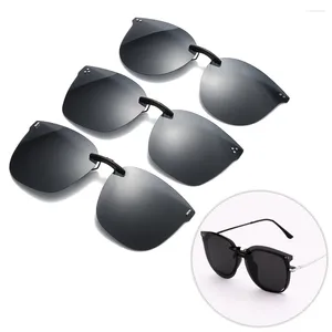 Sunglasses Arrival Polarized Flip-up Clips For Myopia Glasses Retro Big Size Square Al-Mg Glass Clip-on Sunglass Clip C3167