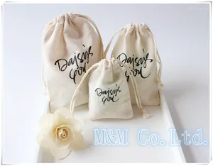 Shopping Bags Custom Jewelry Packaging Cotton Drawstring Bag Eco Canva