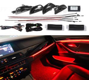 Lampada decorativa automatica per BMW 5 Serie F10 F11 F18 20102018 NEON PORTA IN AMBIENTA LUCE AMBIENTE LED AUTOMATICE STRIPS 9 18COLOR 2018001874