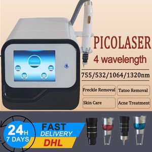 Fast Delivery Portable Picosecond Laser Warts Remove Q Switch Machine Tattoo Removal Nd Yag Laser Device Black Doll Treatment