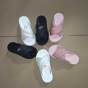 top quality thick soled slippers luxury Designer sunny beach sandal Pillow Pool slides vintage shoe mens womens fashion soft flat shoes couples gift with box 35-46