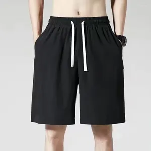 Pantaloni da uomo 2024 Mens Sport Shorts Grandi Shorts Outwear Summer Beach Ice Silk Dry Lightweight Jogger Sweatwear Gym palestra