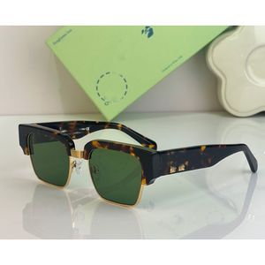 Designer Moda de luxo Óculos de sol Acetato Tortoisshell Frame Lentes verdes Óculos de sol ao ar livre Wahana Frame Green Lense Lunettes de Soleil Oer024