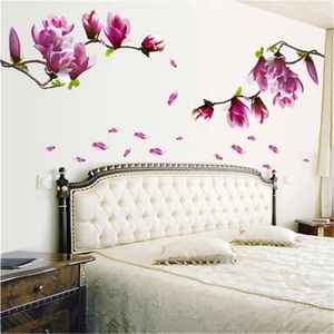 Adesivi da parete Bellissima floreale decorazioni per la camera da letto DECORE DI PVC POSTER MURALE ARTI MURALE 2024