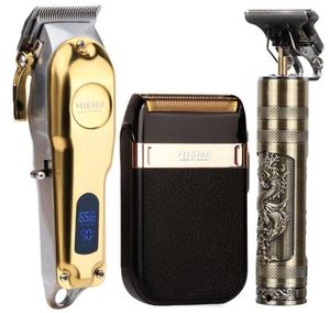 Haarschneiderset Elektrischer Trimmer schnurloser Rasierer Männer Friseurschneidemaschine für wiederaufladbare USB -Gold 2201218974933