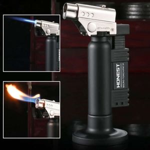 Honest Spray Gun Welding Torch Direct Fire Double Fire Switch Lighter Safe Lock Outdoor Barbecue Supplies,kitchen BBQ Tool Cigar