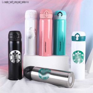 Kubki na butelkę z wodą IC Starbucks Thermos kubki kubki na stal nierdzewną kubki izolacyjne 500 ml przenośne podróżne kolba próżniowa 262o Q240322 L48