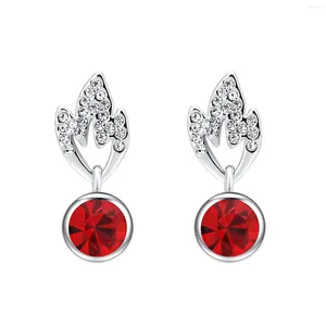 Studörhängen ER-00223 2024 I lyxiga smycken Silver pläterade Flame Earring for Women 1 Dollar Artikel Thanksgiving Present