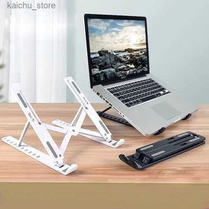 Altri componenti del computer portatili portatili per laptop stabile per laptop ABS pieghevole supporta un supporto per laptop regolabile adatto per le dimensioni degli accessori per computer MacBook fino a 18