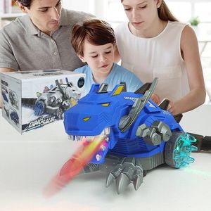 Multifunktion Electric Universal Walking Dinosaur Toy Spray Mechanical Dinosaur Pterosaurs Model for Kids Toys Gift 240407