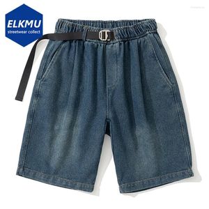 Men's Shorts Blue Loose Denim 2024 Men Casual Baggy Jeans Unisex