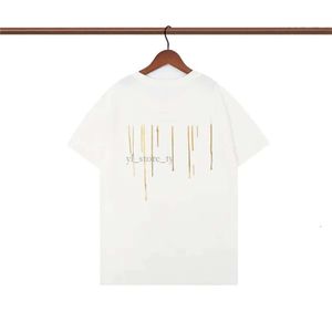 Amirir gömlek yüksek kaliteli lüks tasarımcı erkek tişört sokak modaya uygun marka amirir gömlek lady pamuk baskılı kısa kollu gevşek gündelik amirir gömlek polo 4625