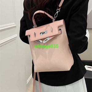 Bolsas de mochila de couro Confie a mochila de nicho de nicho sul -coreana de luxo para mulheres em 2024 New High -End Highcapacity Backpack Internet Cel tem logotipo HBQ80Z