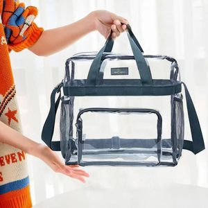 Bolsas de armazenamento Bolsa transparente conveniente Crossbody Space Property Homens Homens Homens Homens Eco-Amigáveis para Campo