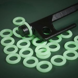 20 pack naglar fluorescerande ring multifunktionellt silikontält naglar lysande utomhus camping tält tillbehör golv naglar