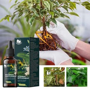 Flores decorativas Yegbong Plant Nutrient Flower em vasos de grama verde Crescimento de folhas Supplemento de fertilizante concentrado