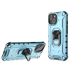 Armor 360 Rotating Bracket Magnetic Phone Case For iPhone 15 Pro Max 14 Plus Samsung S24 Ultra Back Cover With Ring Stand Kickstand