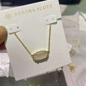 Designer Kendras Scotts Neclace Jewelry Singaporean Chain Elegance Oval Necklace k Necklace Female Collar Chain Female Necklace As a Gift for Lover 2024