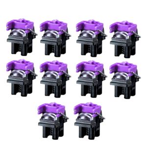 Accessories 10pcs HotSwappable DIY Clicky Linear Optical Switches For Razer Huntsman Elite Kit Purple Mechanical Gaming Keyboard Accessory