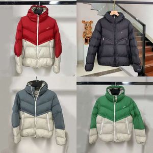 Jackets Mens Designer Womens Winter Puffer Thick Cotton-padded Coats Padded Windbreaker Hooded Zip Casual Green Red Warm Trench Coat Sport Jacket Size