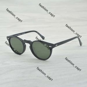 Occhiali da sole Oliver People OV1227 Brand Designer Round Metal Sunglesses Men Women Steampunk Fashion occhiali retrò occhiali da sole oliva 576