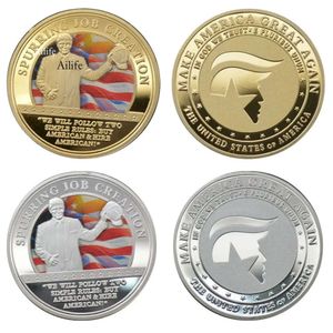 Estados The United of America Trump 2024 Emed Tridimensional Comemorative Gold Coin 0418