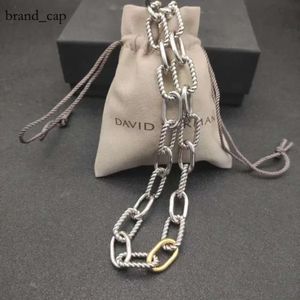 David Yurma Necklaces Heart Pendant Designer Dy Necklace for Women Man Couples 크리스마스 인기있는 Retro Madison Link Chain Dy 목걸이 파티 고품질 보석 644