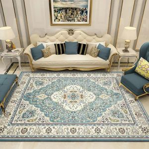 Tapetes de tapetes de estilos europeus da sala de estar de grande área tapetes clássicos para decoração de casas de quarto tapete de lounge e comercial