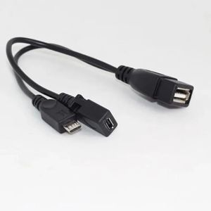 2024 1pc 2 In 1 OTG Mikro USB Ana Bilgisayar Güç Y Sıvı-Ayrıştırıcı USB adaptörü Mikro 5 Pin Erkek Kadın Kablosu Kesinlikle, işte için 3 uzun kuyruk anahtar kelime