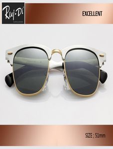 Новый алюминиевый ретро -клуб 51 мм мастер -солнцезащитные очки дизайнер бренд винтажные женщины мужчины RD3507 Прикрытие розового градиента Gafas Sun Glasses2855586