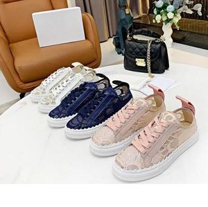 Neueste Frauenschuhe Spitzen Sneaker Casual Schuh Nacht Club Sport atmungsaktiv flexible weiche bequeme echte Leder -Frau Trainer