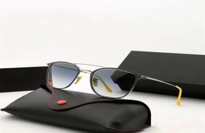 Moda Vintage Square Style Sunglasses Lentes de vidro Baça dupla Red Nariz Pad Projeto de marca de sol Oculos de sol com a marca AN6381234
