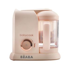 BEABA Solo 4 in 1 Processore per produttori di alimenti per bambini: vapore, cucina e miscela per pasti sani fatti in casa |Grande capacità di 4,5 tazze |Lavastoviglie sicuro |Oro rosa