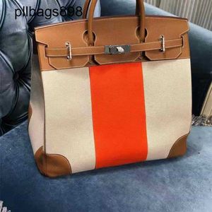 Handmade 7a Handbag Bikns Genuine Leather Platinum Private Pure Wax Thread Cowhide 40 50cm Camel11YP