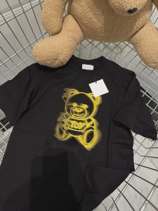 T-shirt designer abiti da bambino di lusso a manica corta bambino vestiti da equipaggio cucchiaio maschera abiti da bambino maglietta per bambini