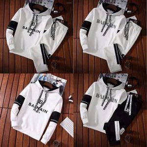 Spårdräkter mäns 2023 casual tröja set hoodies sweatpants spårdräkt datorer kläder jogger man pullover vår streetwear