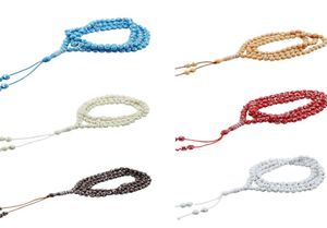 6 Color Muslim Middle East Bracelets Tassel Pendant 99 Prayer Beads Chain Islamic Rosary2247456