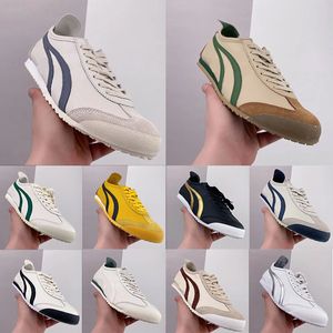 Scarpe casual tigre messico 66 tigri scarpe da corsa scarpe da ginnastica onitsukass tela estate scarpa da esterno esterno messico bianco blu bianco uomo sneaker