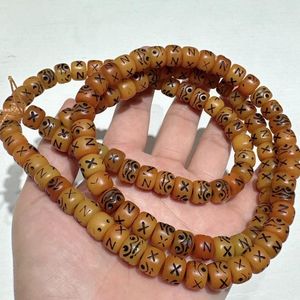 Strand Tibet Yak Bone Carved Shri Chitipati Skull Beads 108 Tibetan Random Delivery