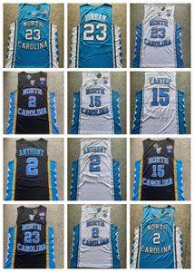 Jerseys de basquete da Carolina da Carolina do Norte NCAA 23 Michael College Jersey Laney Bucs High School Jerseys