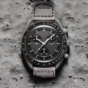 Bioceramic Planet Moon Quarz Watch Mission to Mercury 42mm Pełna funkcja Chronograph luksusowe męskie menu Para wspólnych nazwy zegarek 2023 2436