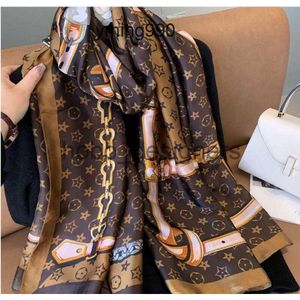 2023 New fashion designer silk scarf sales womens luxury four seasons scarf print brand L silk scarves x0826