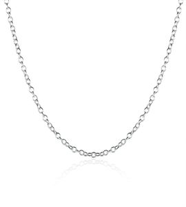 925 Halsband Silverkedja Fashion Jewelry Sterling Silver EP Link Chain 1mm Rolo 16 24 Inch9041680