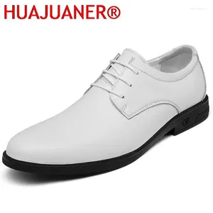 Casual Shoes High Quality Herrklänningar Men Oxfords Fashion Business Wedding Men's 2024 Classic Cow Leather Suits Big Size 34-47