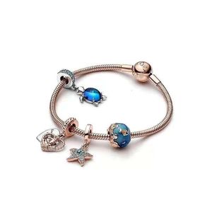 Pandoras Charm Designer Jewelry Woman Bracciale Pandorabraabracele Sands rosa Golds Sacro Bracciale versatile Bracciale versatile Set come regalo per la ragazza e il migliore amico