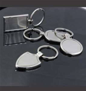 Edelstahl Key Ring Metall Blanker Schlüsselbund Neue kreative Werbung Custom Logo Keyrings für Werbegeschenke96 Q25647391