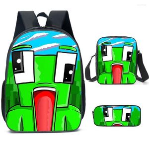 Backpack Unspeak Frog Schoolbag Shoulder Bag Pencil Case Set Gift For Kids Students